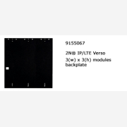 2N? IP Verso backplate for 3(w) x 3(h) modules