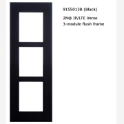 2N? IP Verso Frame for surface installation, 3 modules black