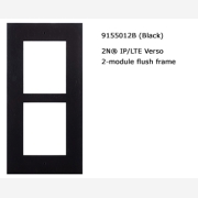 2N? IP Verso Frame for surface installation, 2 modules black