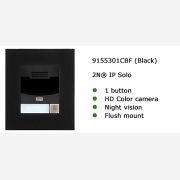 2N? IP Solo with HD Camera  Black Flush mount