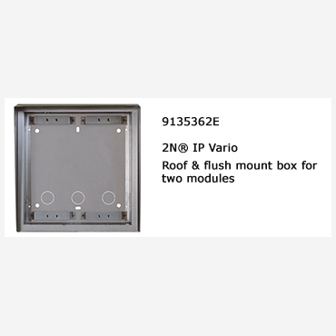 2N? roof and box for masonry fitting 2 modules