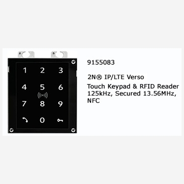2N? IP Verso Touch Keypad & RFID Reader secured 125KHZ, 13,56MHZ, NFC